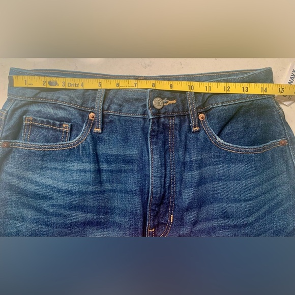 NWT High-Waisted Split-Front Cut-Off Non-Stretch Jean Maxi Skirt for Woman - 8 - Picture 8 of 9